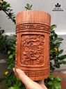 Hộp Đựng Chè Tứ Quý Gỗ Hương Cao 18 Đường Kính 11 (cm) 2
