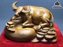 Tượng Trâu Gỗ Ngọc Am Liền Khối Cao 24 Ngang 36 Sâu 25 (cm) 0