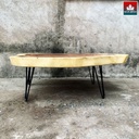 Bàn Trà Gỗ Me Tây Nguyên Khối Dài 112 Rộng 90 Cao 37 (cm) 0