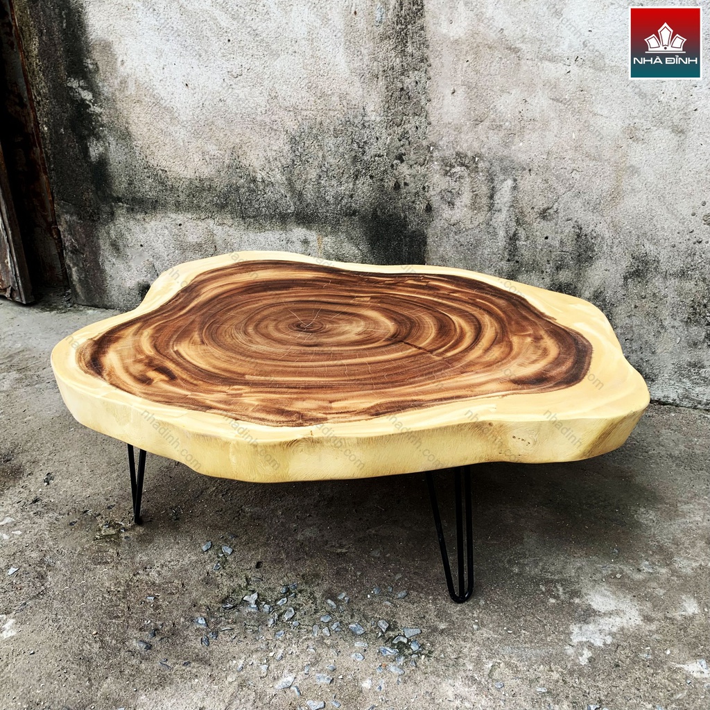 Bàn Trà Gỗ Me Tây Nguyên Khối Dài 112 Rộng 90 Cao 37 (cm)1
