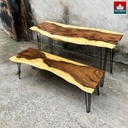 Bộ Bàn Học Gỗ Me Tây Dài 149 Rộng 55-60 Cao 75 (cm) 0