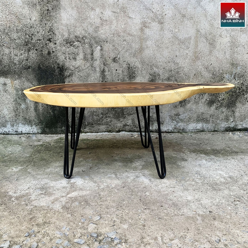 Bàn Gỗ Me Tây Nguyên Khối Dài 89 Rộng 44 Dày 4,9 Cao 35 (cm)0