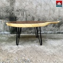 Bàn Gỗ Me Tây Nguyên Khối Dài 89 Rộng 44 Dày 4,9 Cao 35 (cm)0