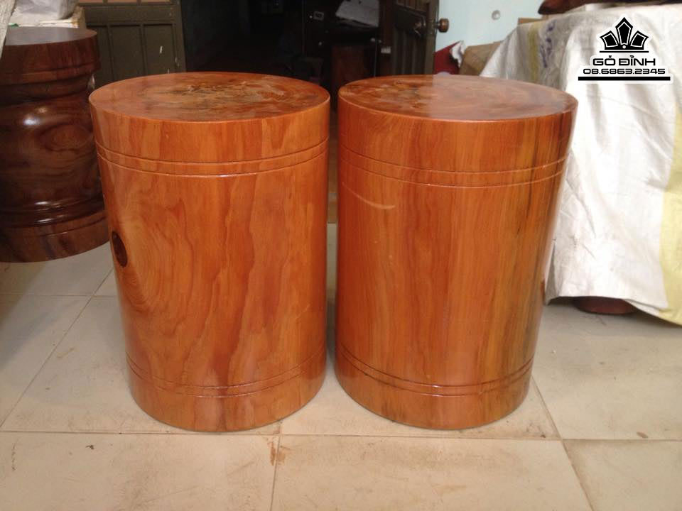Cặp Đôn Gỗ Huyết Long Cao 45 Đường Kính 32 (cm) DH143 5