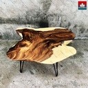 Bàn Sofa Gỗ Me Tây Nguyên Khối Dài 98 Rộng 71 Dày 5,1 Cao 45 (cm)0