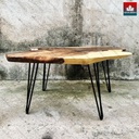 Bàn Sofa Gỗ Me Tây Nguyên Khối Dài 98 Rộng 71 Dày 5,1 Cao 45 (cm)1