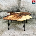 Bàn Sofa Gỗ Me Tây Nguyên Khối Dài 98 Rộng 71 Dày 5,1 Cao 45 (cm)