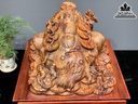 Tượng Cóc Thiềm Thừ Gỗ Sưa Cao 42 Ngang 46 Sâu 50 Cả Kỷ 60 (cm) 2