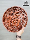 Chữ Phúc Treo Tường Gỗ Hương Đá Nguyên Khối Đường Kính 40 Dày 2.5 (cm) 0