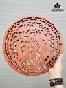 Chữ Phúc Treo Tường Gỗ Hương Đá Nguyên Khối Đường Kính 40 Dày 2.5 (cm) 1