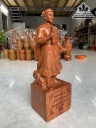 Tượng Trần Quốc Tuấn Gỗ Hương Cao 40 Ngang 13 (cm) 3