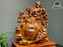 Tượng Tam Nghê Gỗ Nu Hương Cao 66 Ngang 61 Sâu 39 Cả Kỷ 76 (cm) 4
