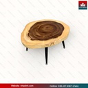 Bàn Trà Ngồi Bệt Gỗ Me Tây Dài 64 Rộng 57 Dày 4,9 Cao 35 (cm) 4