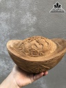 Tượng Bát Vàng Đục Rồng Gỗ Ngọc Am Cao 13 Ngang 18 Sâu 10 (cm) 5