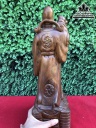 Tượng Thần Tài Gia Gia Gỗ Bách Xanh Cao 40 Ngang 13 Sâu 13 (cm) 1