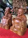 Bộ Thần Tài - Thổ Địa Gỗ Hương Cao 27 Ngang 18 Sâu 17 (cm)2