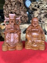 Bộ Thần Tài - Thổ Địa Gỗ Hương Cao 27 Ngang 18 Sâu 17 (cm)3