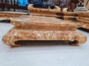 Bàn Trà Gỗ Nu Nghiến Cao 12 Ngang 46 Sâu 37 Mặt 40-32 (cm)