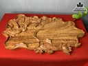 Khay Trà Cá Gỗ Hương Cao 3.5 Dài 60 Rộng 34 (cm)