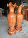 Cặp Lục Bình Gỗ Hương Cao 127 Đường Kính 40.5 (cm)