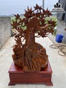 Tượng Phật Di Lặc Ngũ Phúc Gỗ Hương Cao 137 Ngang 70 Sâu 45 (cm)