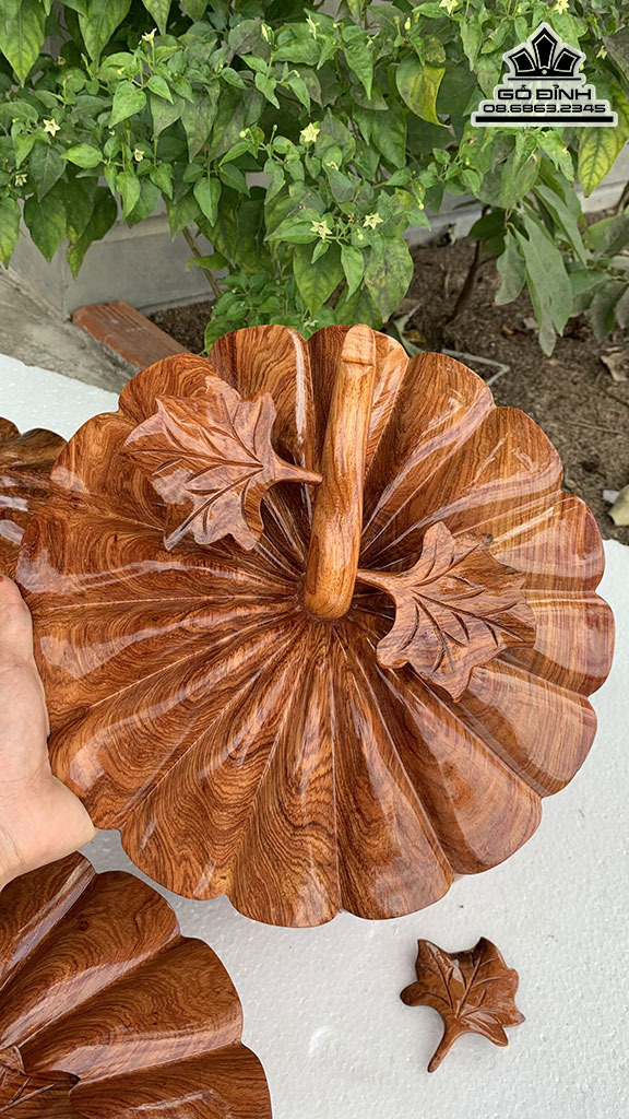 Khay Bí Gỗ Hương Cao 18 Ngang 30 (cm)