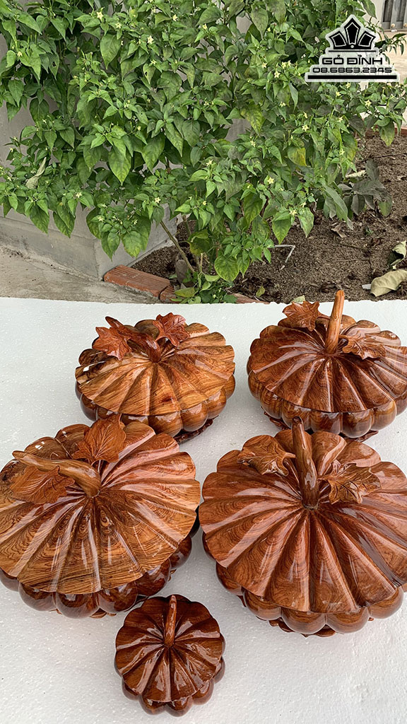 Khay Bí Gỗ Hương Cao 18 Ngang 30 (cm)