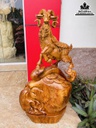 Tượng Dê Phong Thủy Gỗ Hương Cao 66 Ngang 35 Sâu 22 (cm)