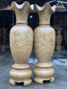 Lục Bình Gỗ Cẩm Vàng Cao 190 Đường Kính 57 (cm) Đôi Số 9