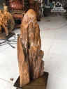 Tượng Đạt Ma Sư Tổ Gỗ Lũa Bách Xanh Cao 45 Ngagn 16 Sâu 20 (cm)