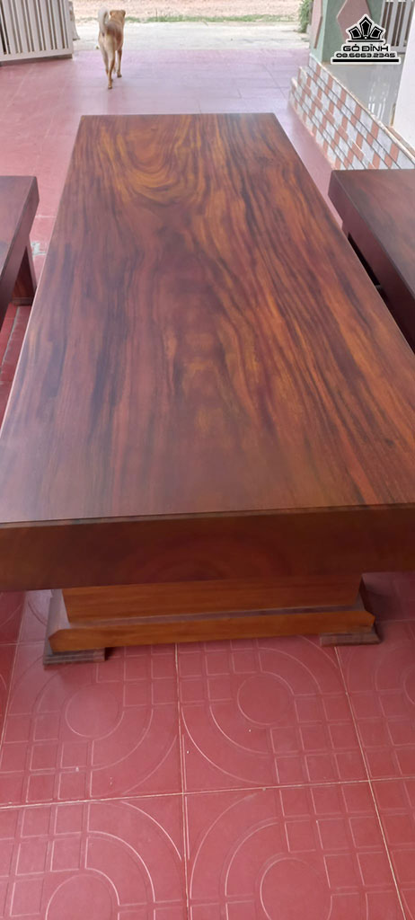 Bộ Bàn K3 Gỗ Lim Bàn Dài 290 Ngang 85 Sâu 15 (cm)