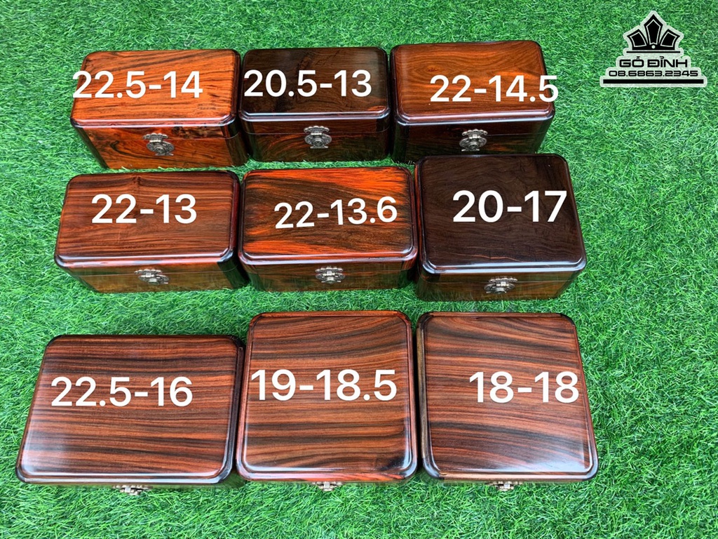 Hộp Đựng Gỗ Trắc Dài 20,5 Rộng 13 (cm)