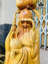 Tượng Ông Thọ Gỗ Hương Cao 56 Ngang 23 Sâu 22 (cm)