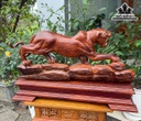 Tượng Báo Săn Mồi Gỗ Cẩm Cao 30 Ngang 51 Sâu 13 Kỷ Cao 9 (cm)