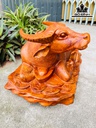 Tượng Trâu Gỗ Hương Cao 26 Ngang 43 Sâu 28 (cm)