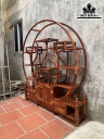 Tủ Rượu Gỗ Cẩm Ngang 160 Cao 180 Sâu 30 (cm)