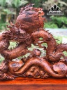 Tượng Nhất Long Gỗ Cẩm Cao 75 Ngang 73 Sâu 20 Kỷ Cao 20 (cm)