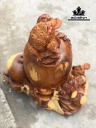 Tượng Thiềm Thừ Gỗ Hương Cao 58 Ngang 58 Sâu 58 (cm)