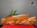 Tượng Cá Kim Long Gỗ Hương Cao 28 Ngang 91 Sâu 16 (cm)