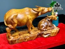 Tượng Trâu Gỗ Hương Cao 23 Ngang 45 Sâu 14 (cm)