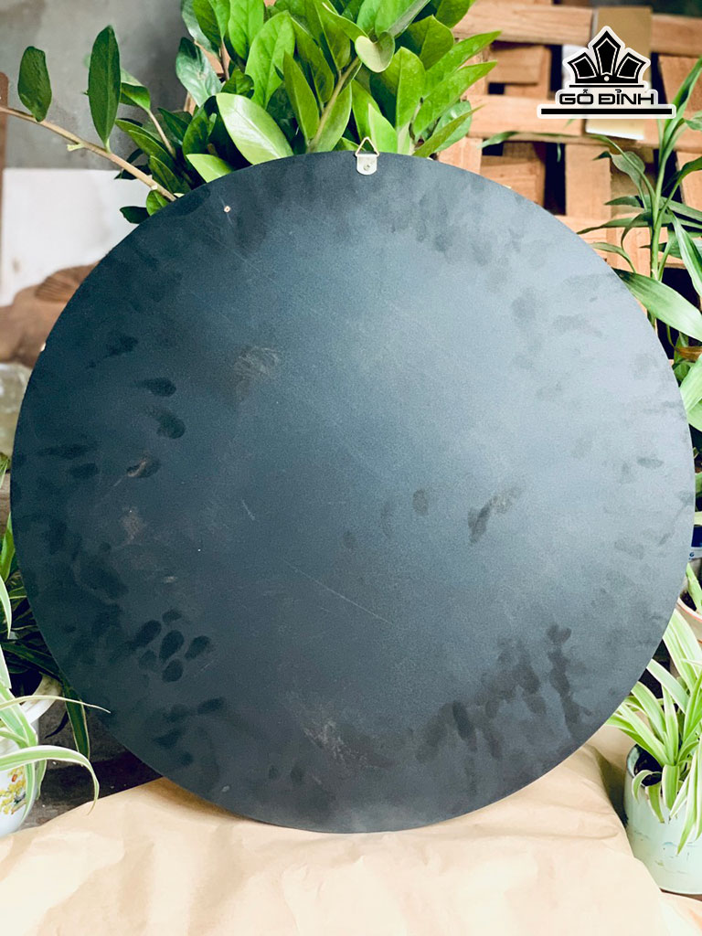Tranh Đạt Ma Gỗ Ván Ép Đường Kính 58 Sâu 1,3 (cm)