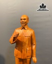 Tượng Bác Hồ Gỗ Hương Cao 60 Ngang 17 Sâu 13,5 (cm)