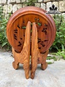 Đĩa Tứ Linh Gỗ Hương Cao 32 Đường Kính 25 (cm)