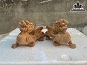Tượng Tỳ Hưu Gỗ Ngọc Am Cao 12 Ngang 20 Sâu 9 (cm)