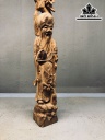 Tượng Ông Thọ Gỗ Sưa Cao 30 Ngang 4 Sâu 4 (cm)
