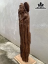 Tượng Thần Trà Gỗ Trắc Cao 96 Ngang 36 Sâu 25 (cm)