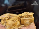 Tượng Phật Di Lặc Gỗ Hoàng Đàn Cao 13 Ngang 4,5 Sâu 6 (cm)