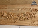 Tranh Mã Đáo Thành Công Gỗ Pơ Mu Cao 40 Ngang 120 Sâu 3 (cm)