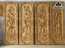 Tranh Tứ Quý Gỗ Pơ Mu Cao 40 Ngang 120 Sâu 4 (cm)