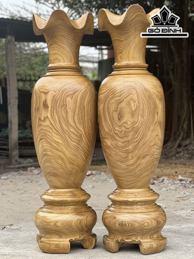Lục Bình Gỗ Cẩm Vàng Cao 170 Đường Kính 48 (cm)